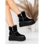 Ghete Dama din piele naturala 3ASJN75 BLACK | PANTOFUL