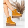 Ghete Dama din piele naturala 3ASJN75 YELLOW | PANTOFUL