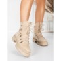 Ghete Dama cu Platforma 5AH67 BEIGE | MEI