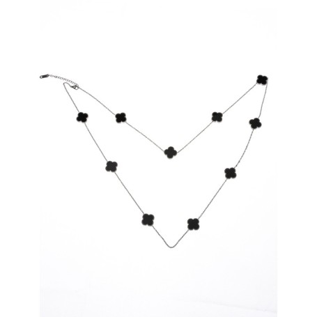 Colier YP-38 ARGINTIU-NEGRU | MEI