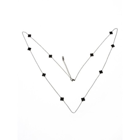 Colier YP-40 ARGINTIU-NEGRU | MEI