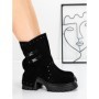 Ghete Dama din piele naturala 52AD1 BLACK | PANTOFUL