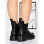 Ghete Dama din piele naturala 52AD7 BLACK | PANTOFUL