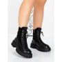 Ghete Dama din piele naturala 52AD8 BLACK | PANTOFUL