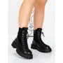 Ghete Dama din piele naturala 52AD8 BLACK | PANTOFUL