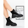 Ghete Dama din piele naturala 52AD8 BLACK | PANTOFUL