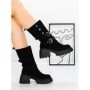Ghete Dama din piele naturala 52AD11 BLACK | PANTOFUL