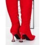 Cizme Dama cu Toc 5XKK66 RED | MEI