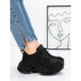 Pantofi Sport Dama cu Platforma 5WL93 BLACK | MEI
