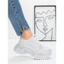 Pantofi Sport Dama cu Platforma 5WL93 WHITE | MEI