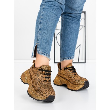Pantofi Sport Dama cu Platforma 5WL93 LEOPARD PRINT | MEI