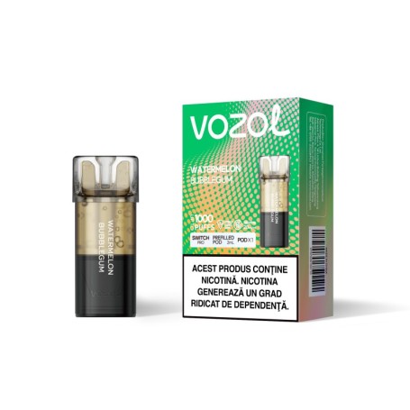 Narghilea electronica reincarcabila SWITCH PRO WATERMELON BUBBLEGUM SINGLE POD | GALASUN