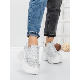 Pantofi Sport Dama cu Platforma 1A05 WHITE | MEI