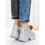 Pantofi Sport Dama cu Platforma 1A05 SILVER | MEI