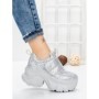 Pantofi Sport Dama cu Platforma 1A05 SILVER | MEI