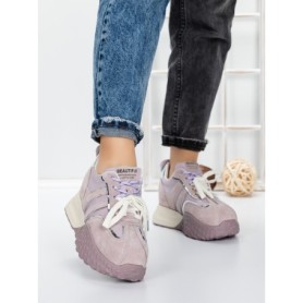 Pantofi Sport Dama cu Platforma 3A1-1 PURPLE | MEI