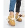 Pantofi Sport Dama cu Platforma 3A1-1 YELLOW | MEI