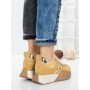 Pantofi Sport Dama cu Platforma 3A1-1 YELLOW | MEI