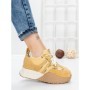 Pantofi Sport Dama cu Platforma 3A1-1 YELLOW | MEI