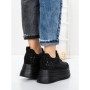 Pantofi Sport Dama cu Platforma 3592-1 BLACK | MEI