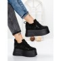 Pantofi Sport Dama cu Platforma 3592-1 BLACK | MEI