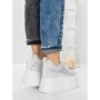 Pantofi Sport Dama cu Platforma 3592-1 WHITE | MEI