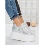 Pantofi Sport Dama cu Platforma 3592-1 WHITE | MEI
