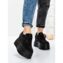 Pantofi Sport Dama cu Platforma 3591-6 BLACK | MEI