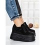Pantofi Sport Dama cu Platforma 3591-6 BLACK | MEI