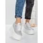 Pantofi Sport Dama cu Platforma 3591-6 WHITE | MEI