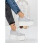 Pantofi Sport Dama cu Platforma 3591-6 WHITE | MEI