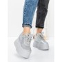 Pantofi Sport Dama cu Platforma 3591-6 SILVER | MEI