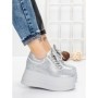 Pantofi Sport Dama cu Platforma 3591-6 SILVER | MEI