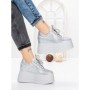 Pantofi Sport Dama cu Platforma 3591-6 SILVER | MEI