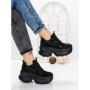 Pantofi Sport Dama cu Platforma 3561 BLACK | MEI