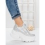 Pantofi Sport Dama cu Platforma 3561 WHITE | MEI