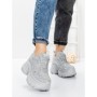 Pantofi Sport Dama cu Platforma 3561 SILVER | MEI