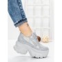 Pantofi Sport Dama cu Platforma 3561 SILVER | MEI