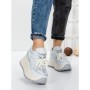 Pantofi Sport Dama cu Platforma 3570 SILVER | MEI