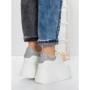 Pantofi Sport Dama cu Platforma 3592-7 WHITE-GREY | MEI