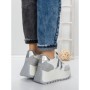 Pantofi Sport Dama cu Platforma 3596 SILVER | MEI
