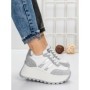 Pantofi Sport Dama cu Platforma 3596 SILVER | MEI