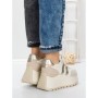 Pantofi Sport Dama cu Platforma 3596 BEIGE | MEI