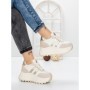 Pantofi Sport Dama cu Platforma 3596 BEIGE | MEI