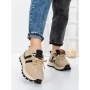Sneakers Dama 5WL115 BEIGE-BLACK | MEI