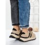 Sneakers Dama 5WL115 BEIGE-BLACK | MEI