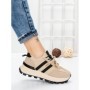 Sneakers Dama 5WL115 BEIGE-BLACK | MEI