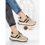 Sneakers Dama 5WL115 BEIGE-BLACK | MEI