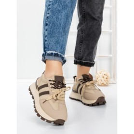 Sneakers Dama 5WL115 BEIGE-KHAKI | MEI