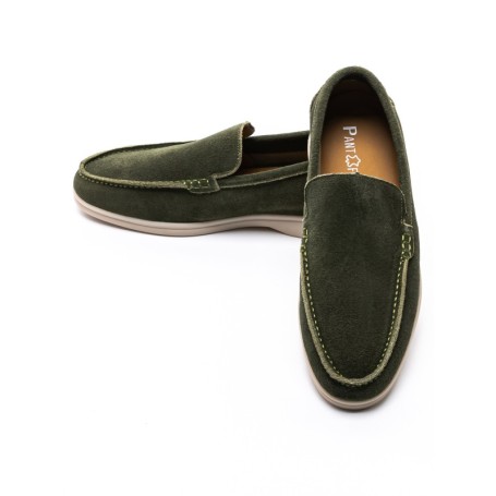 Mocasini Barbati din piele naturala 5NXE58 GREEN | PANTOFUL